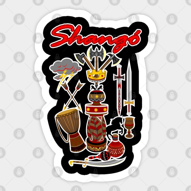 Shangó Orisha Sticker by Korvus78